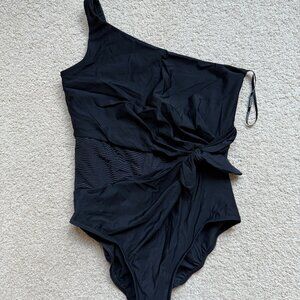 Black Miracle Suit womens size 10 cheeky one piece swimsuit